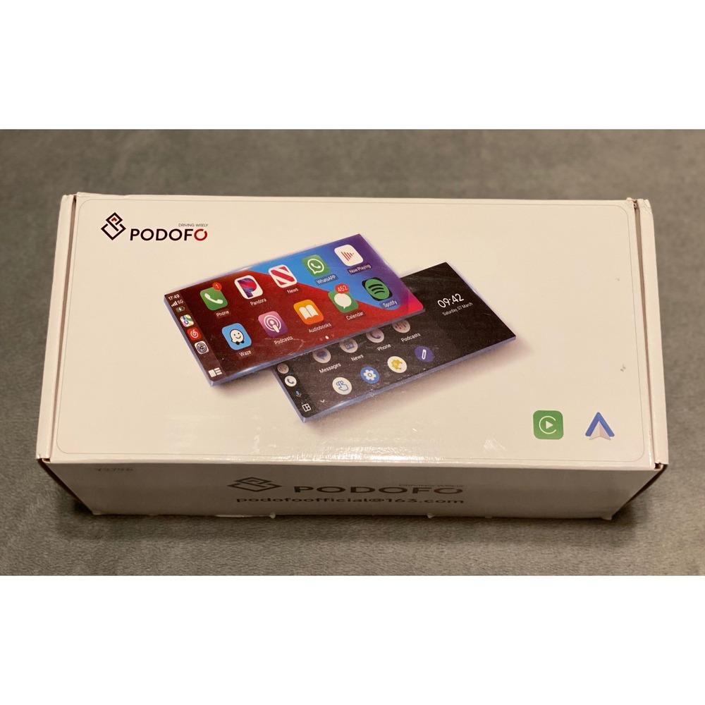 Podofo 10.26 Inch Wireless Apple CarPlay Android Auto Smart Player Y3796